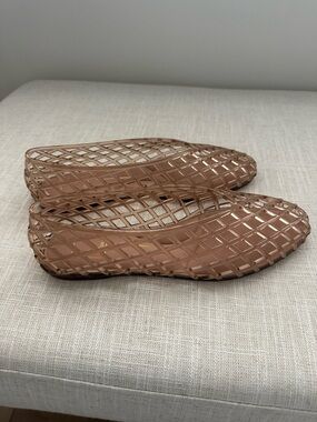 Dolce Vita Woven Jelly Jam Flats in Taupe